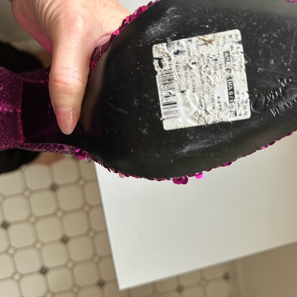 Alice and Olivia Pink Sequence Heels - Picture 4 of 4